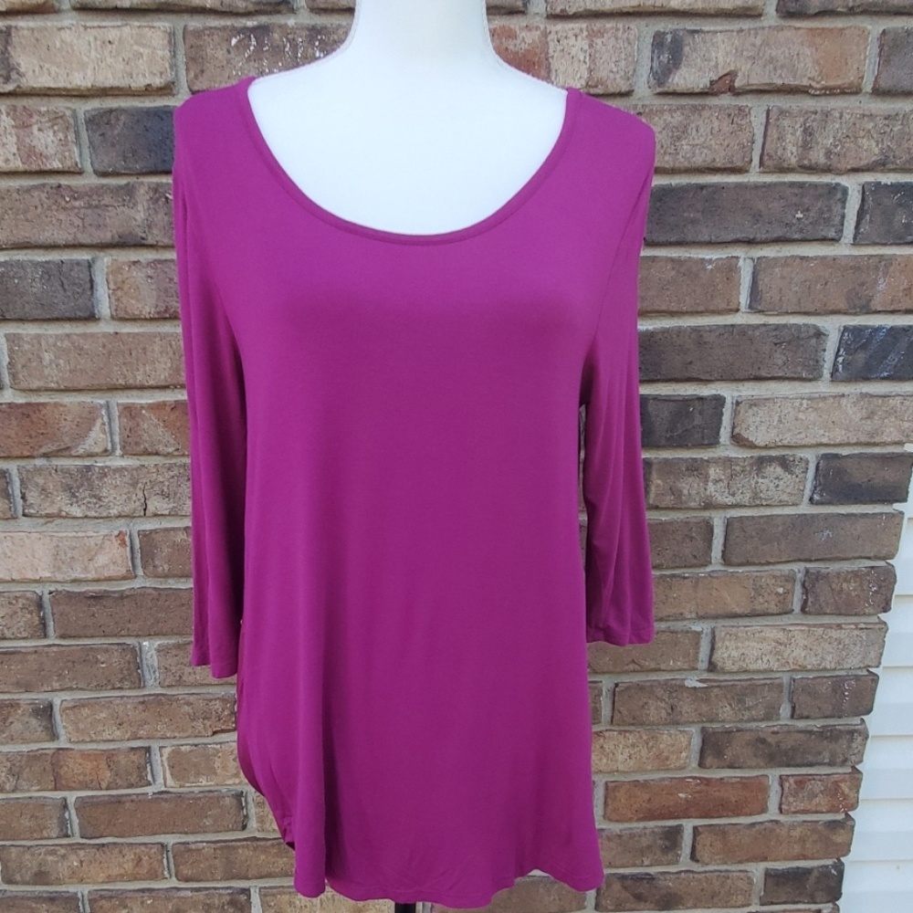 Octavia Mixed Media Solid Blouse